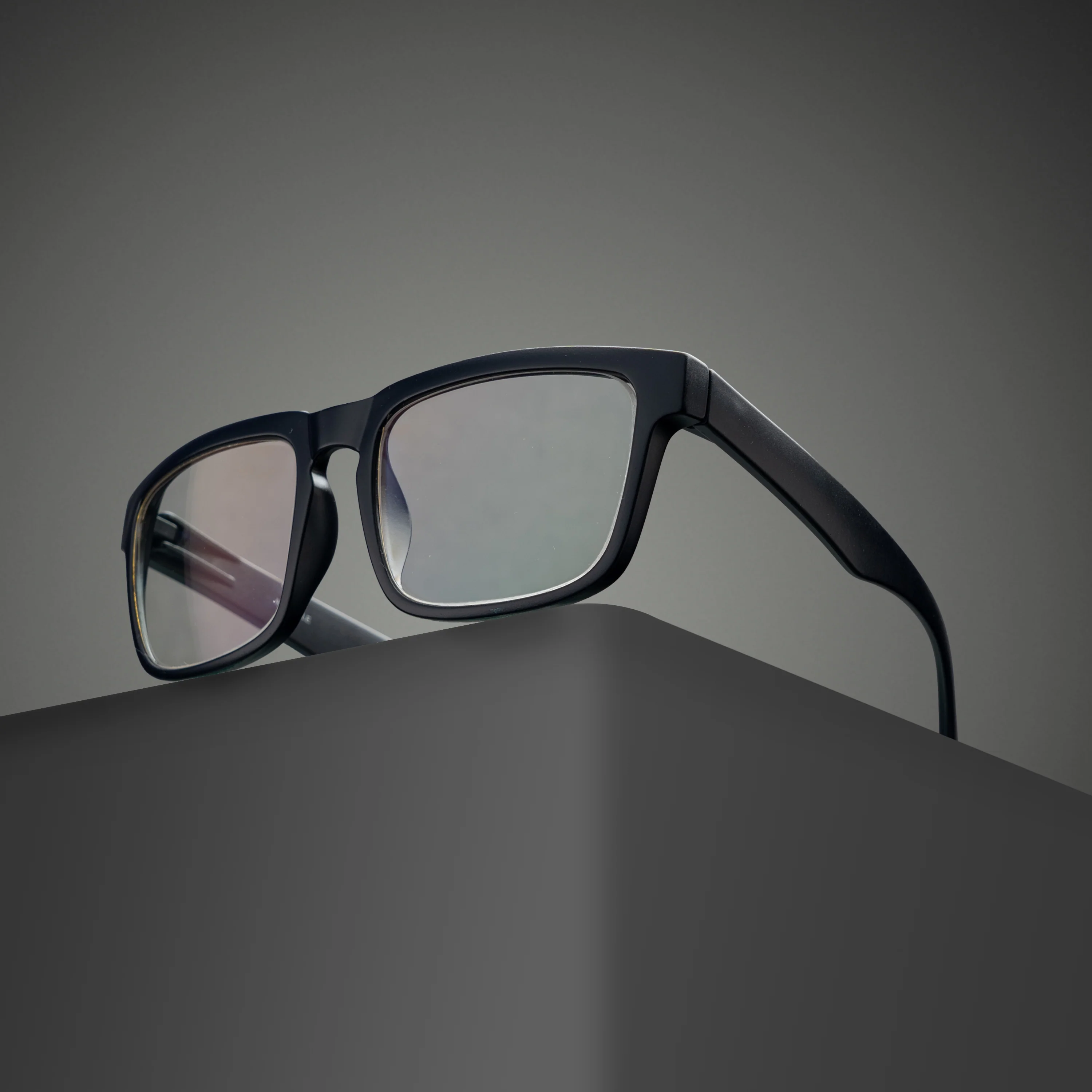 black square screen glass