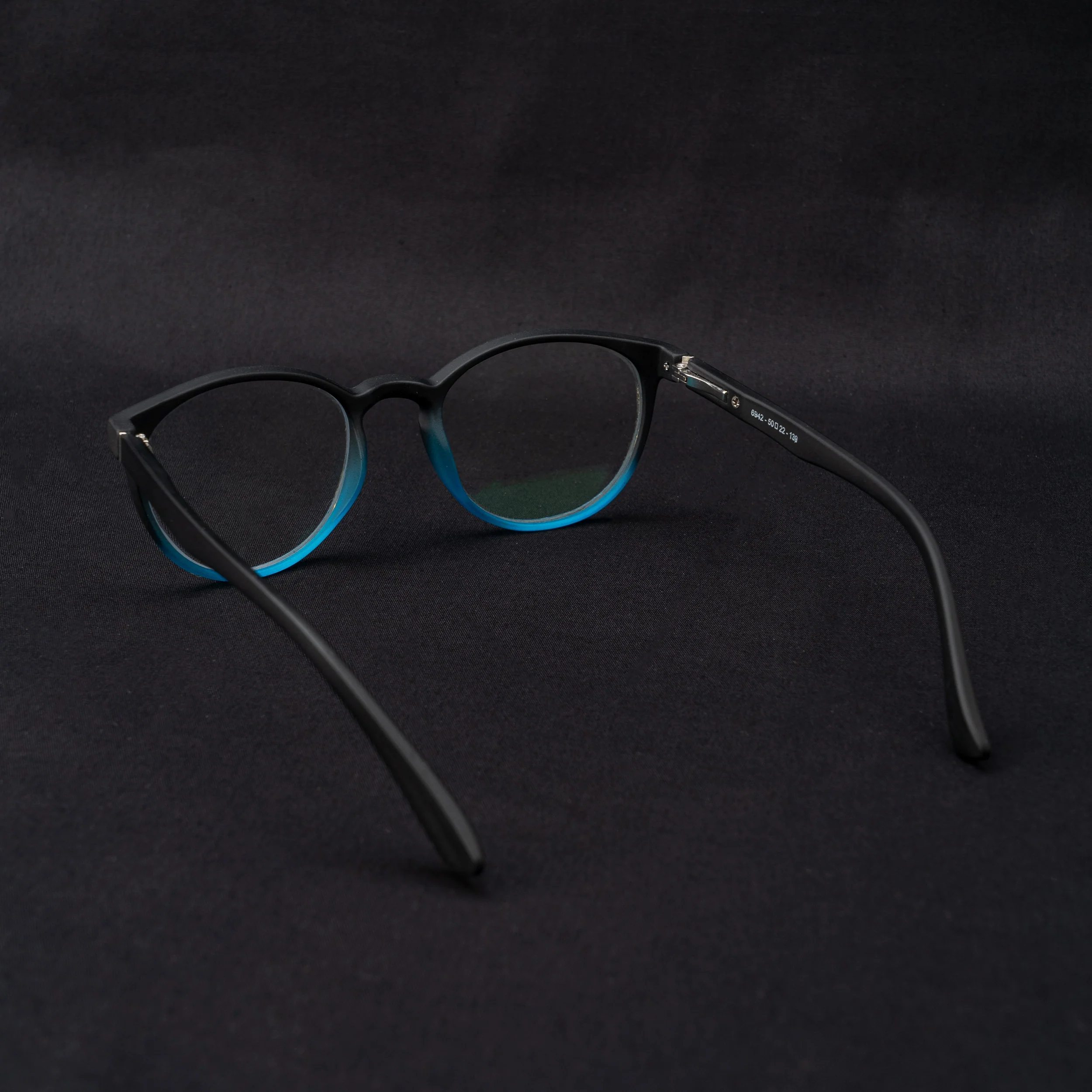 Round two tone blue black screen glass - Image 4