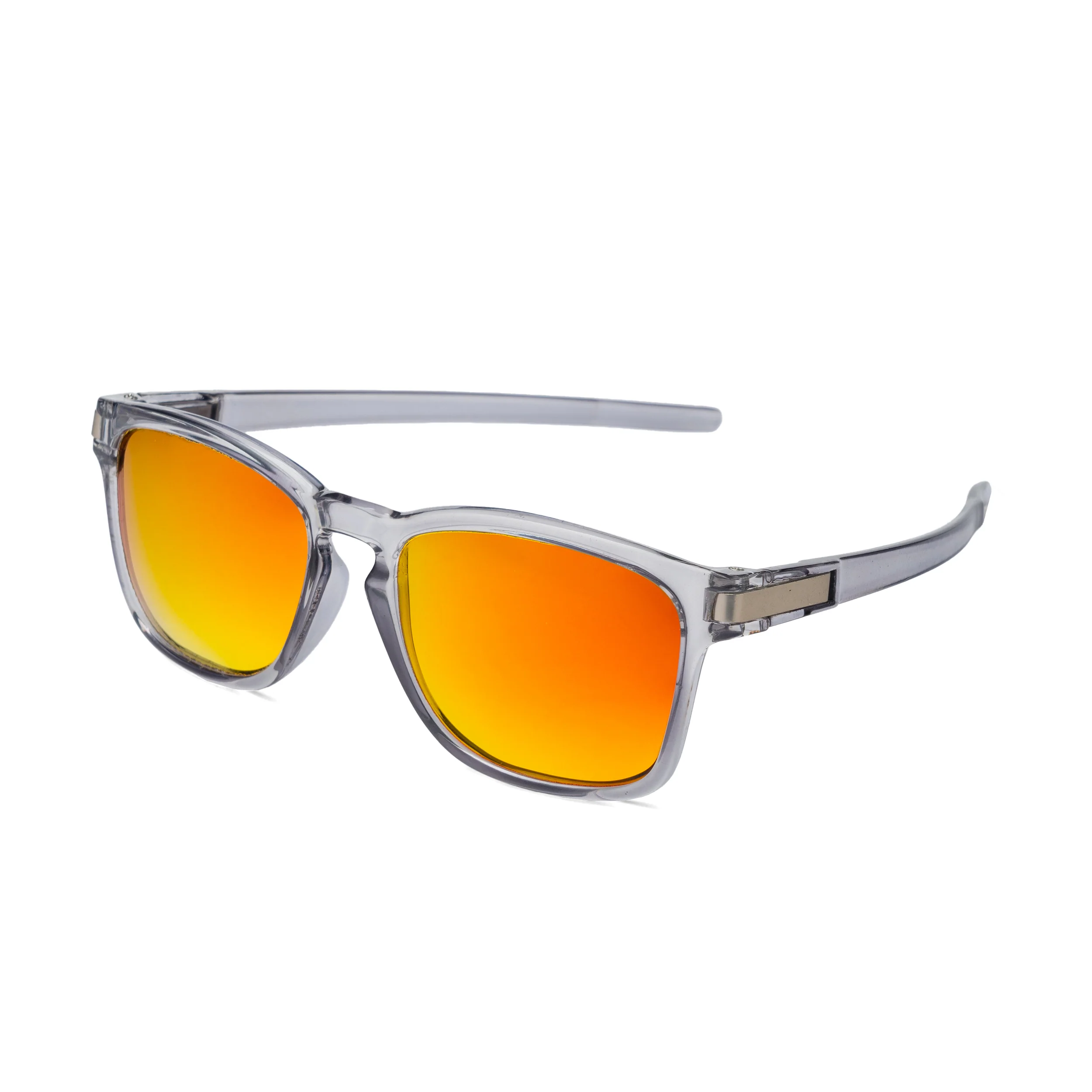 THE PRODUCER | Glossy Grey Orange  Unisex UV400 HD Polarized Pro Sunglasses  For Biking Running Sports Adventure - Image 3