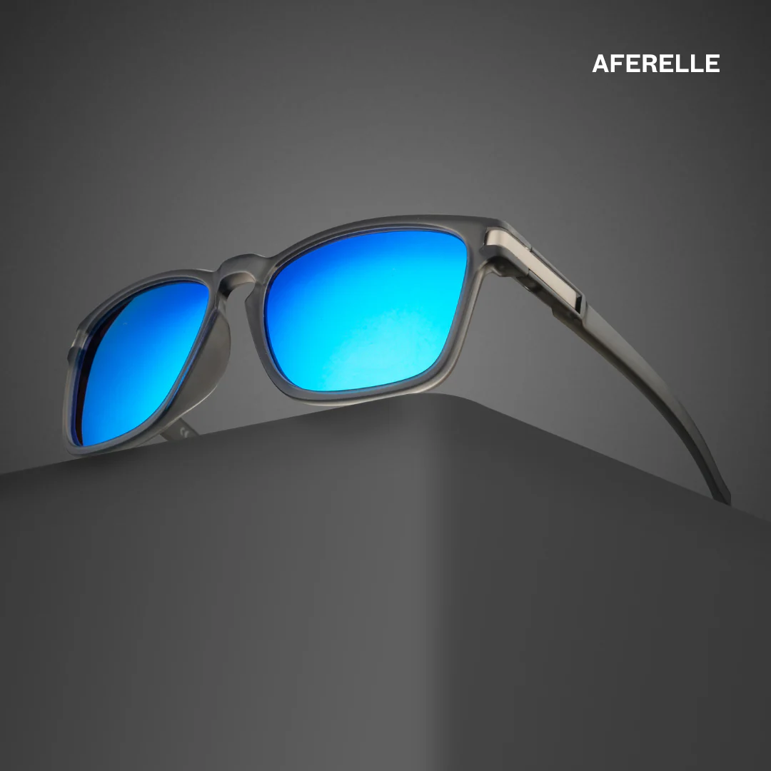 THE PRODUCER  | Grey Blue  Unisex UV400 HD Polarized Pro Sunglasses  For Biking Running Sports Adventure