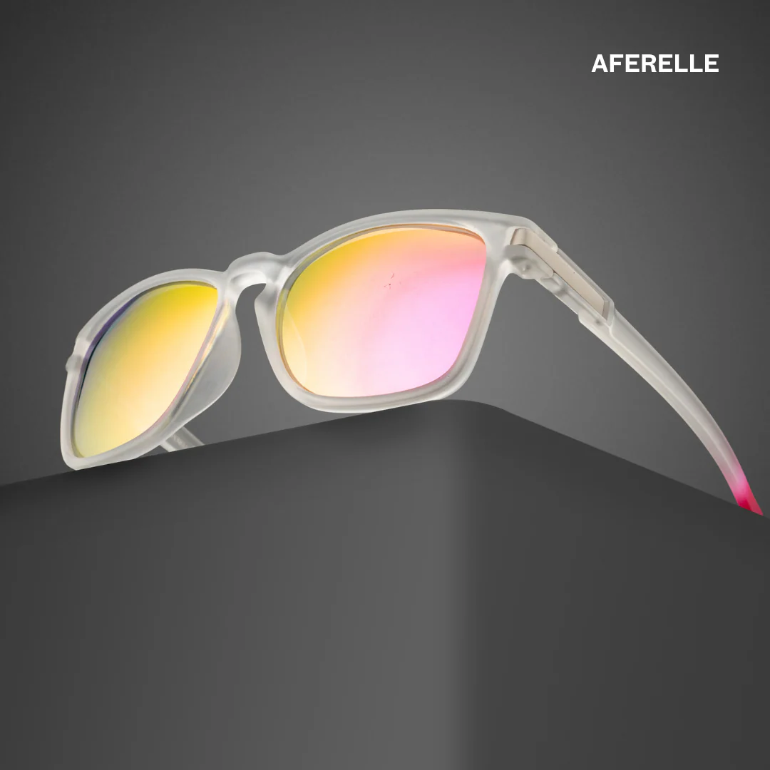 THE  PRODUCER | Clear Pink  Unisex UV400 HD Polarized Pro Sunglasses For Biking Running Sports Adventure