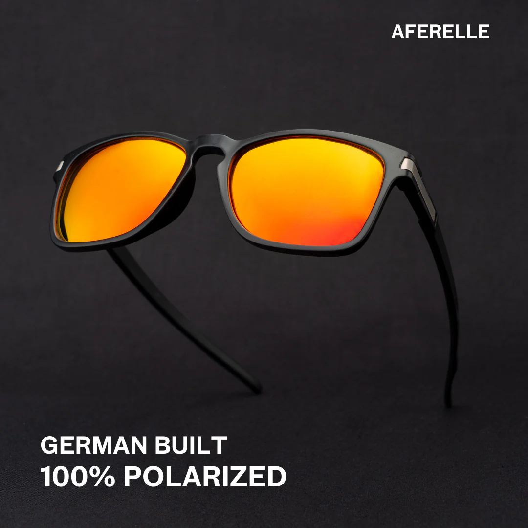 THE PRODUCER | Black Orange Unisex UV400 HD Polarized Pro Sunglasses  For Biking Running Sports Adventure - Image 2