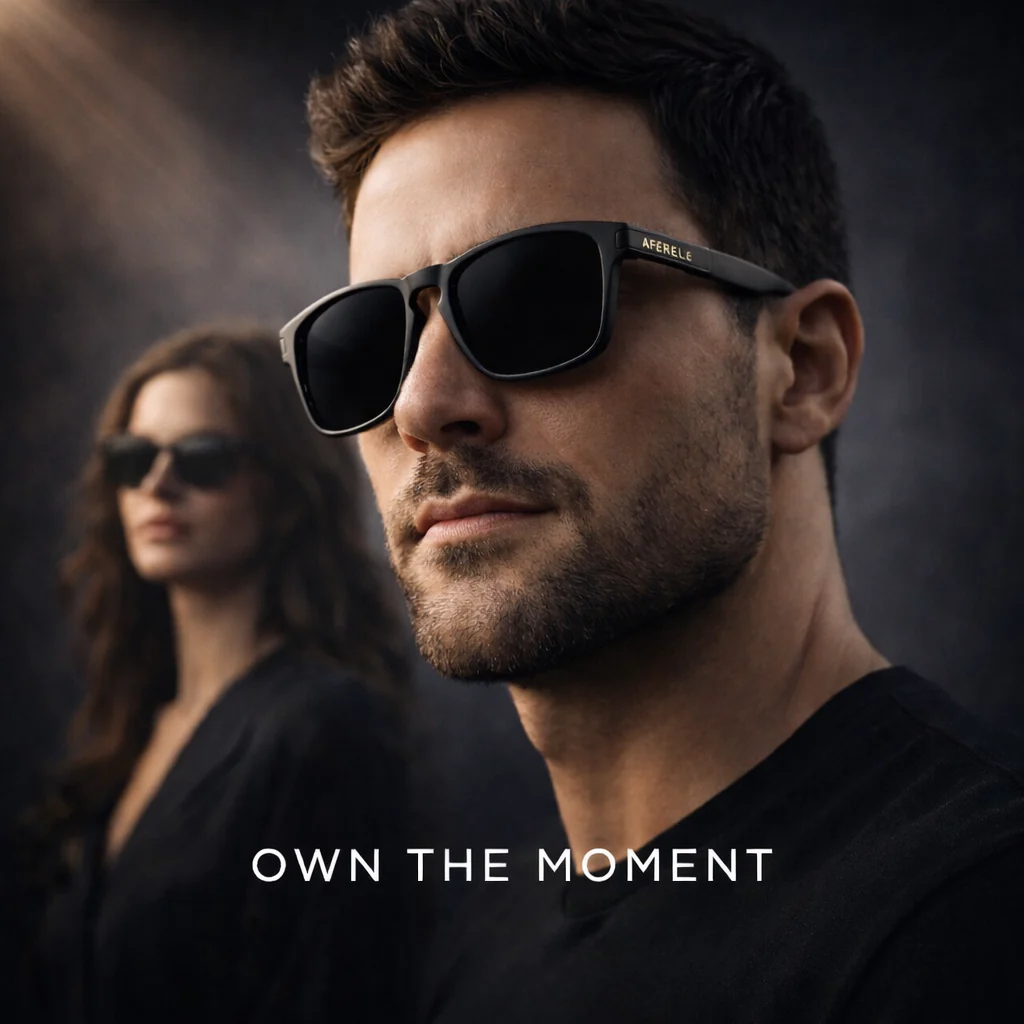 THE PRODUCER |Polarized Matt Black V1 Unisex UV400 HD  Pro Sunglasses For Biking Running Sports Adventure - Image 2