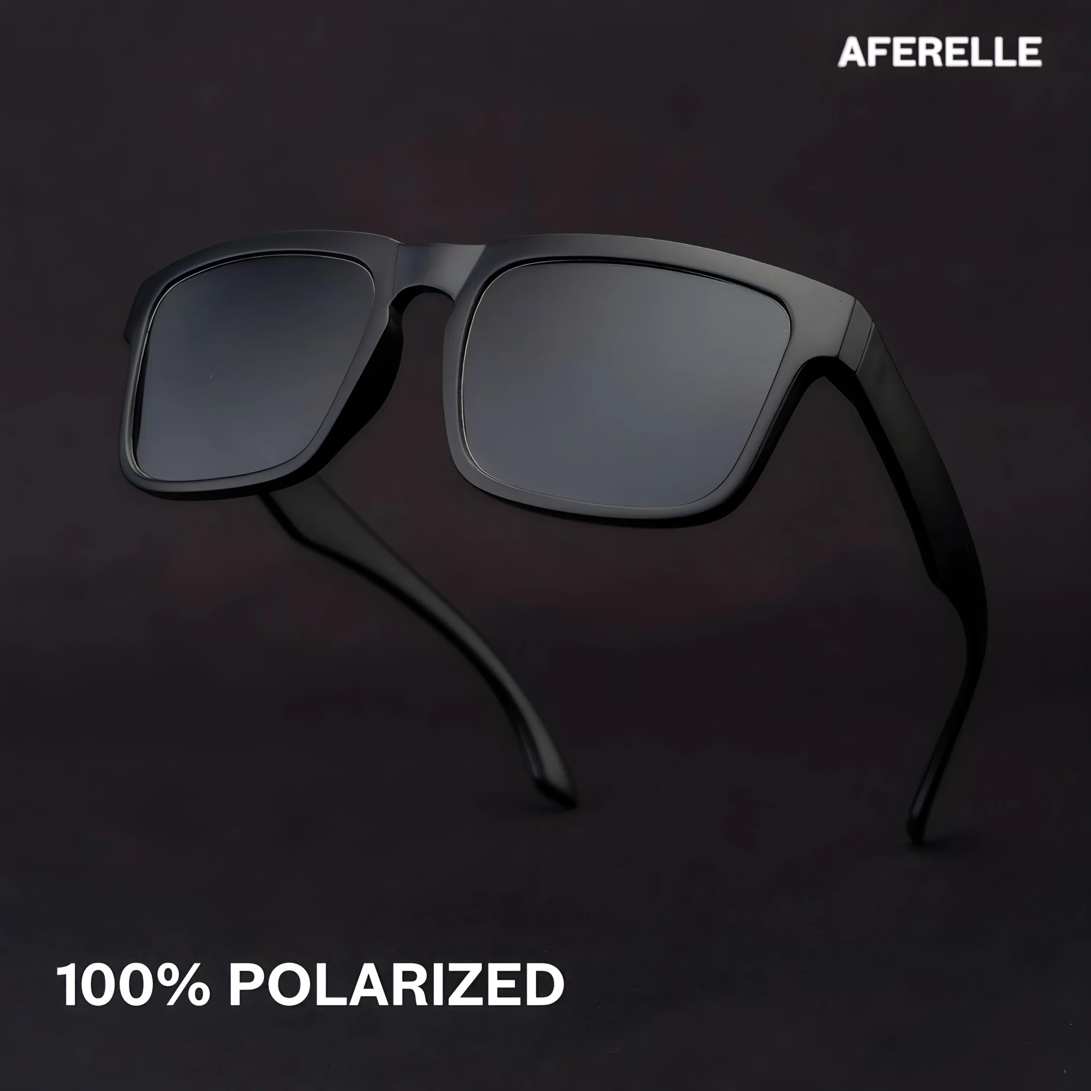 THE CHALLENGER Matt Black UV400 Polarized Sunglasses - Image 3