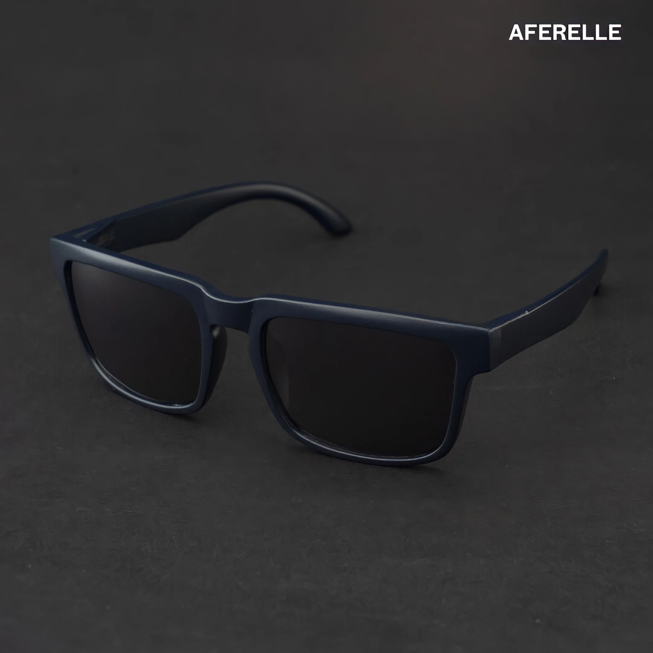 THE CHALLENGER Matt Navy UV400 Polarized Sunglasses