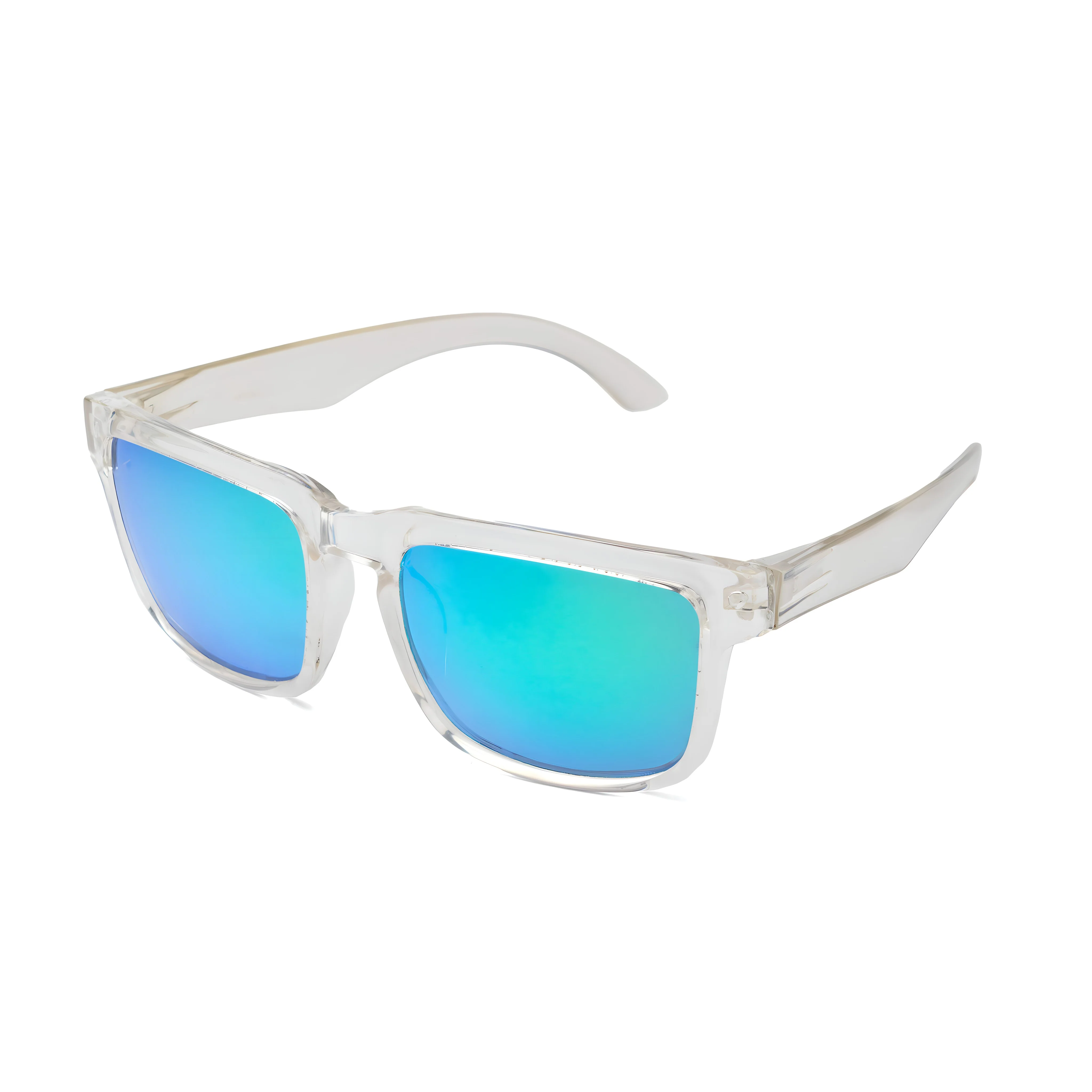 THE CHALLENGER Glossy Clear Green  UV400 Polarized Sunglasses - Image 3