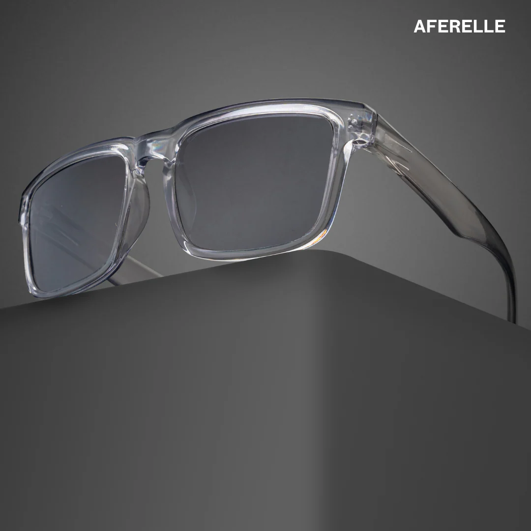 THE CHALLENGER Glossy Grey Black UV400 Polarized Sunglasses