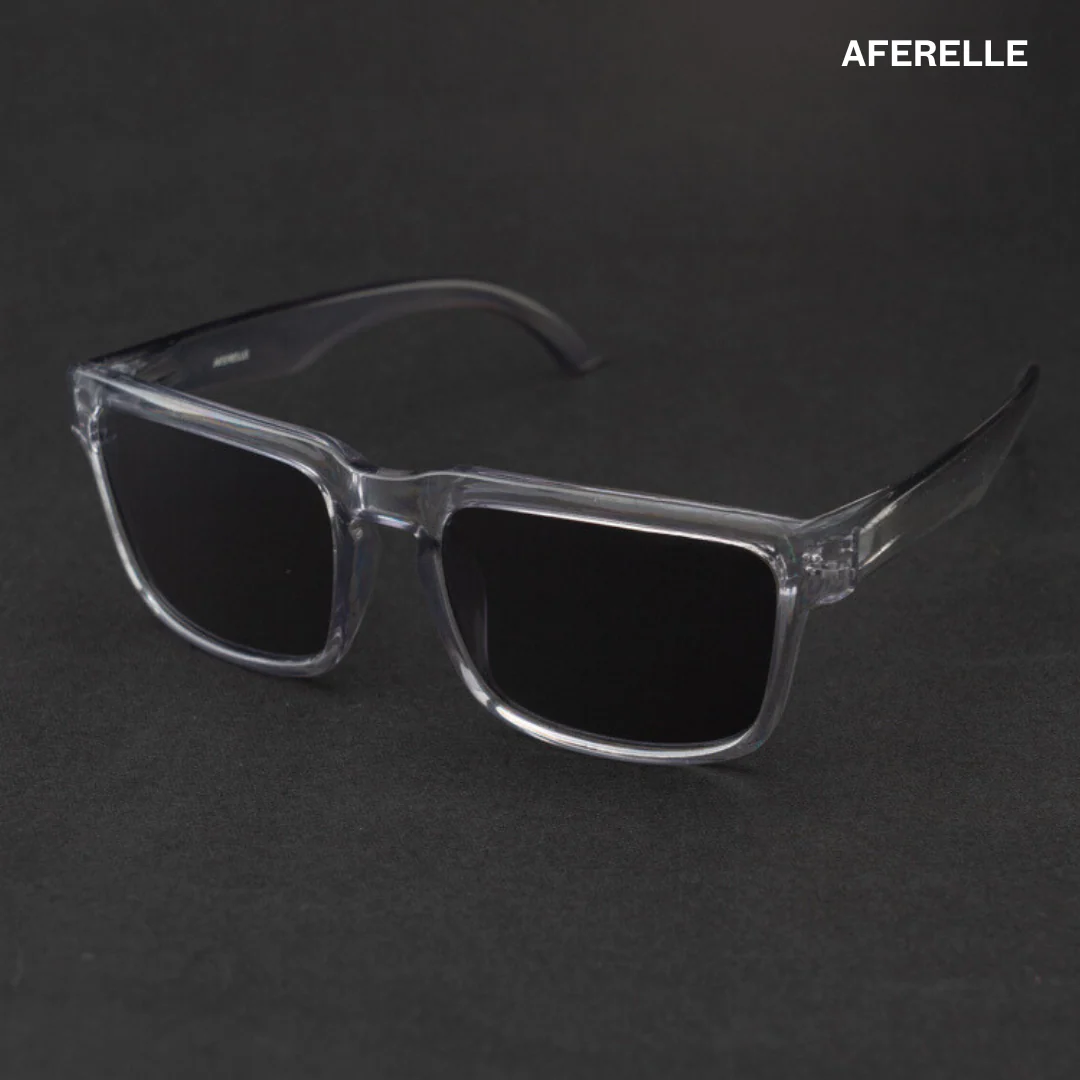 THE CHALLENGER Glossy Grey Black UV400 Polarized Sunglasses - Image 2