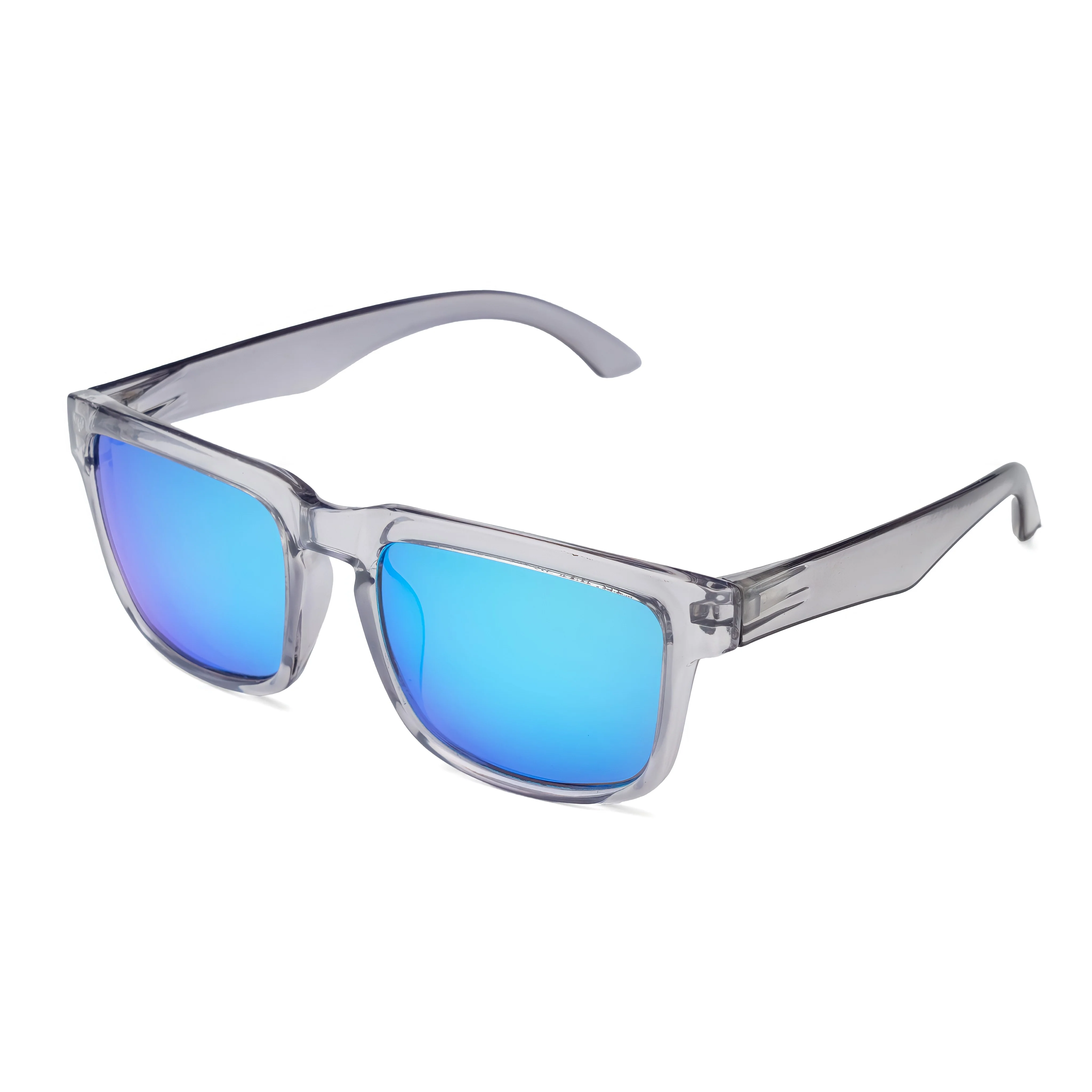 THE CHALLENGER Glossy Grey Blue UV400 Polarized Sunglasses - Image 3