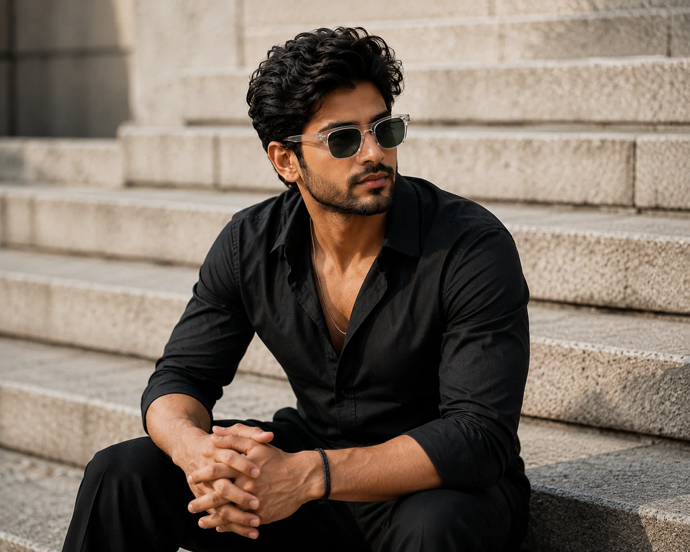 THE Atlas UV400 HD Glossy Clear  Sunglasses - Image 3