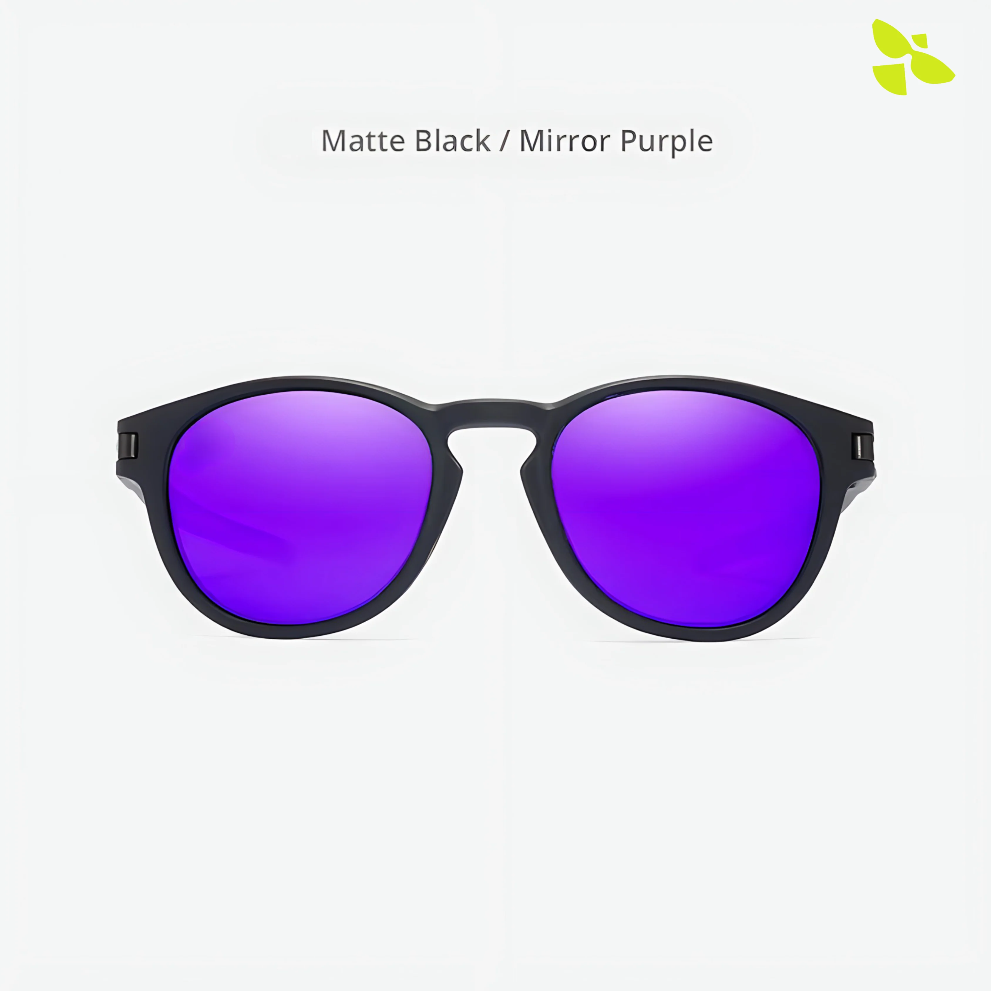 THE BOSS | Round V1 Black Mirror Purple UV400 HD Pro Sunglasses - Image 3