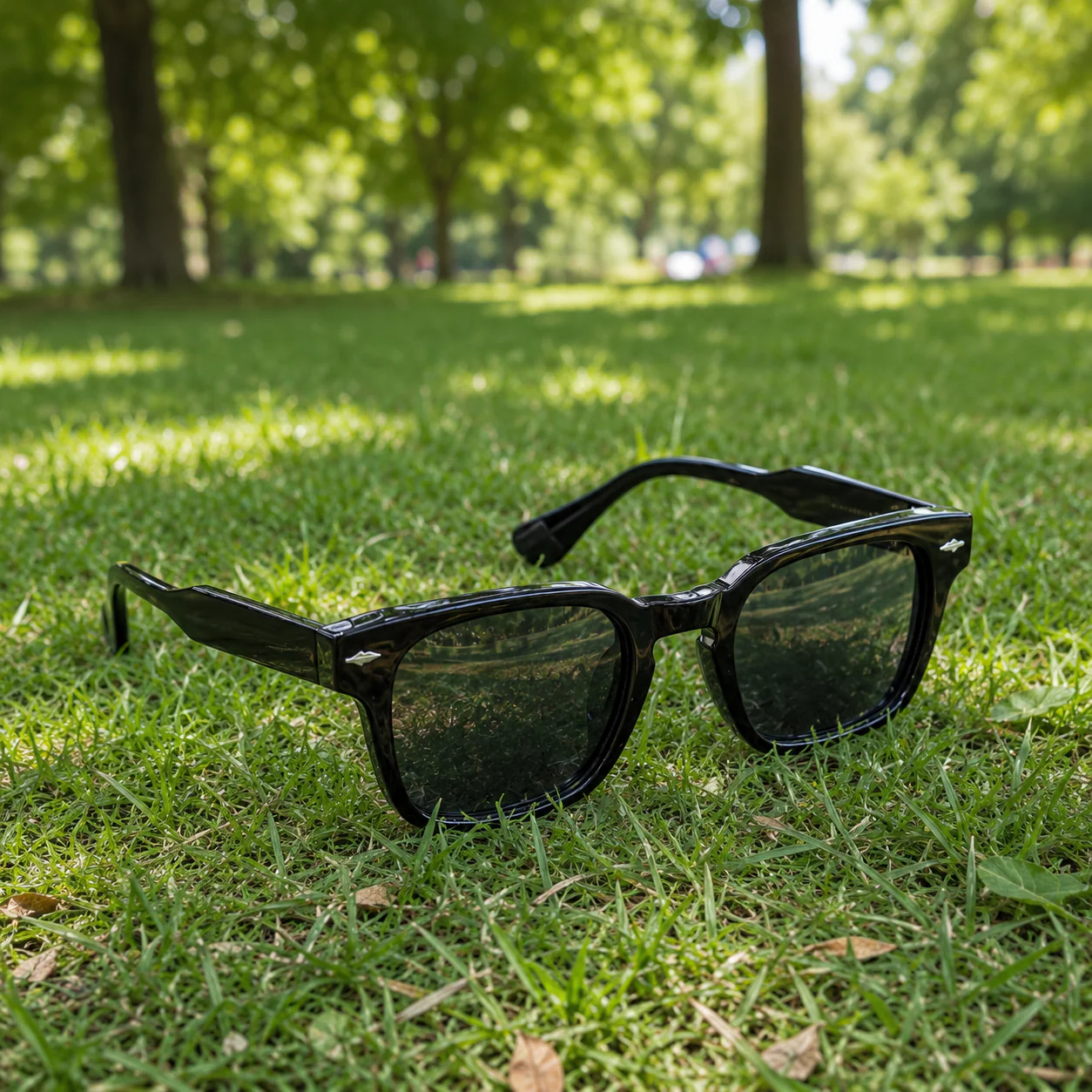 THE Drift  Unisex UV400 HD Glossy Black  Sunglasses with Black  Lens - Image 3