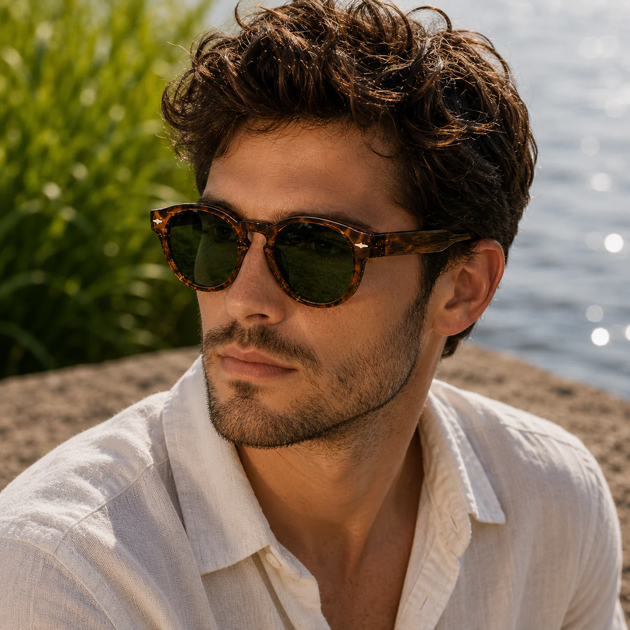 THE Orbit Unisex UV400 HD Glossy Leopard Brown Sunglasses - Image 2