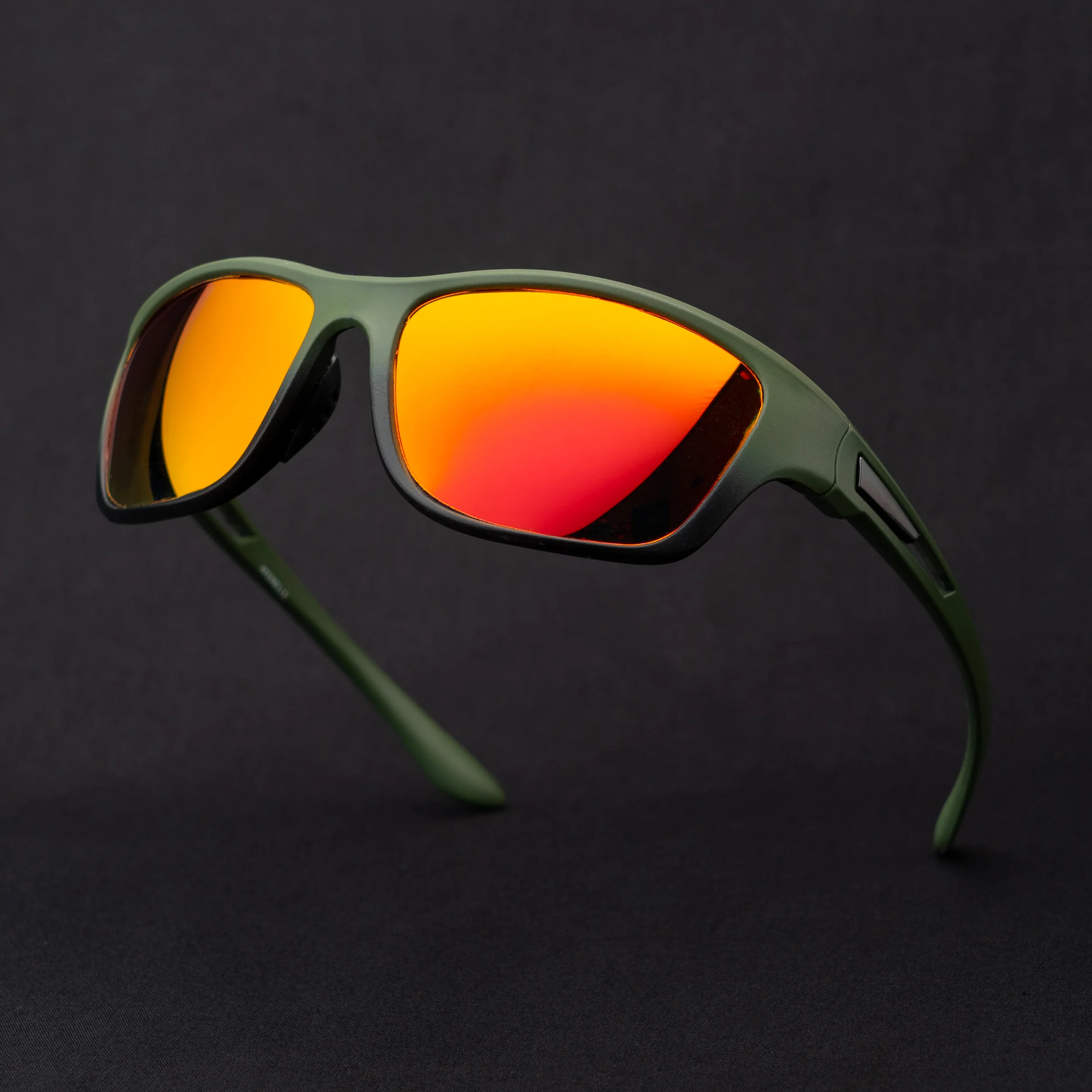 WRAP ARMY ORANGE UV400 HD SUNGLASSES - Image 2