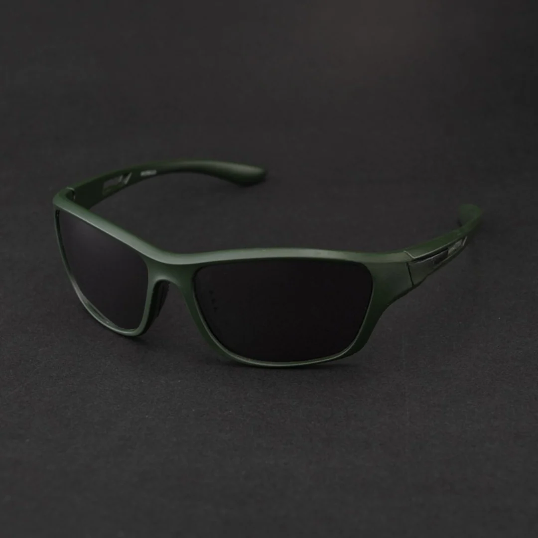 WRAP DARK OLIVE BLACK UV400 HD Sunglasses - Image 3