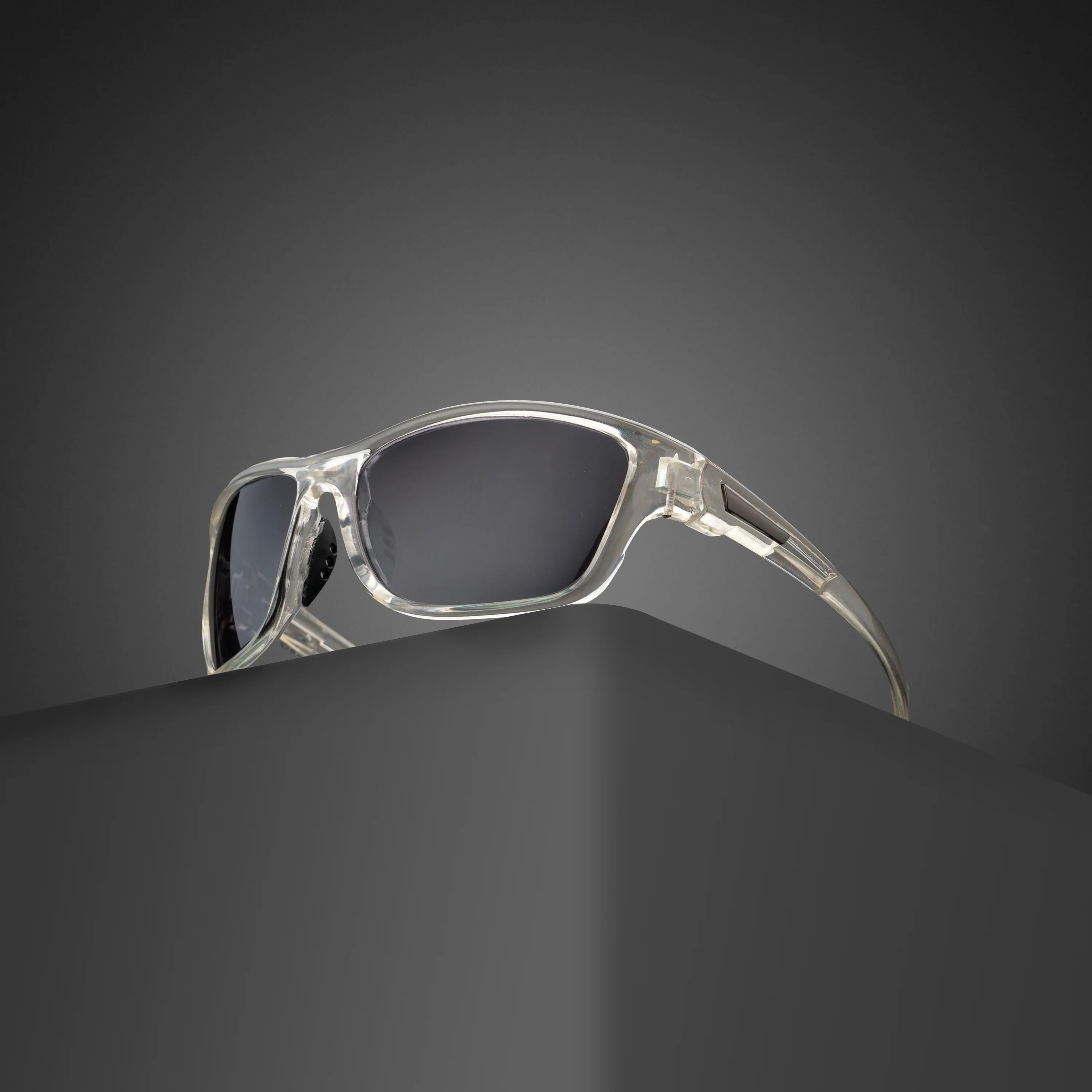 WRAP GLOSSY BLACK  Unisex UV400 HD  Pro Sunglasses