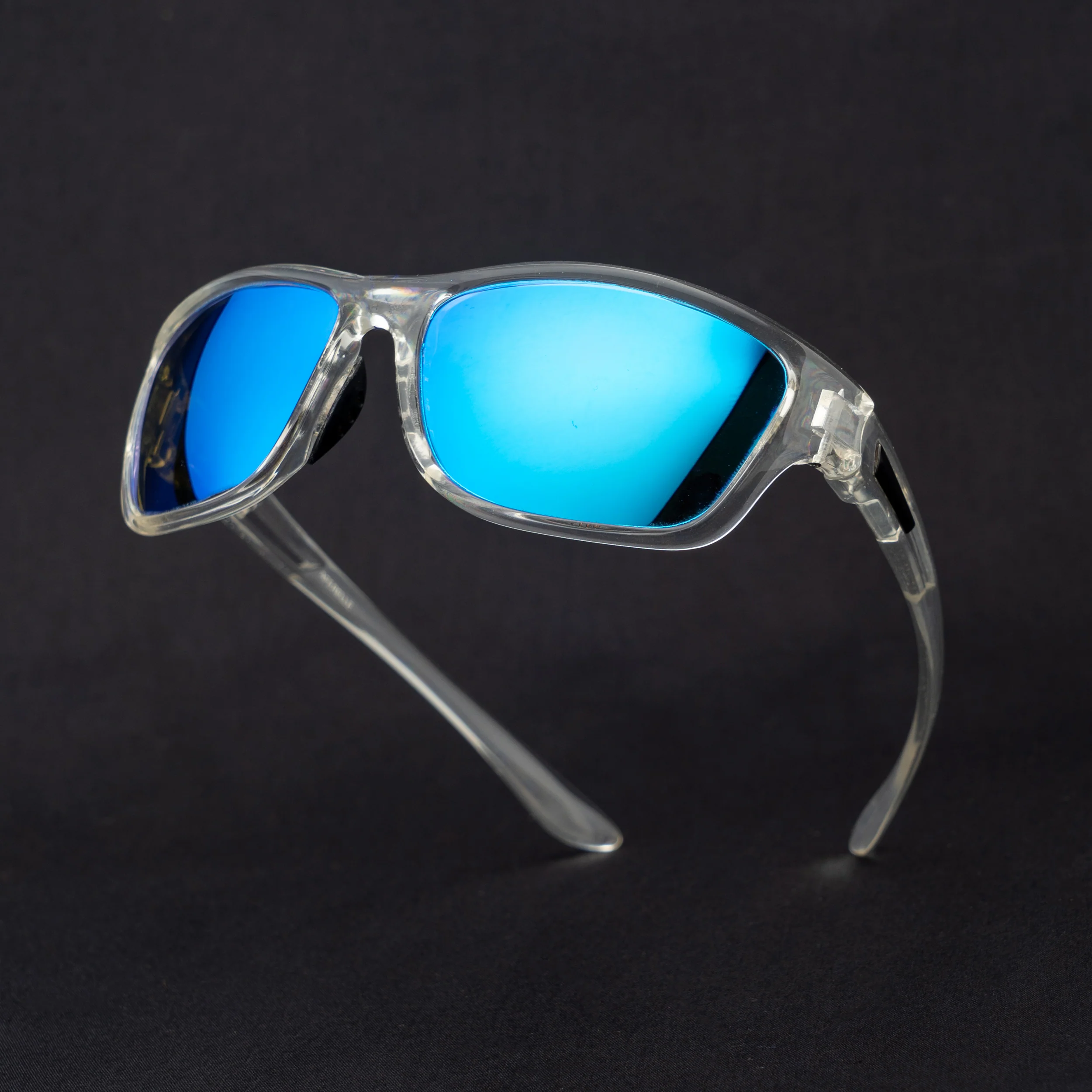 WRAP GLOSSY CLEAR BLUE UV400 HD SUNGLASSES - Image 2