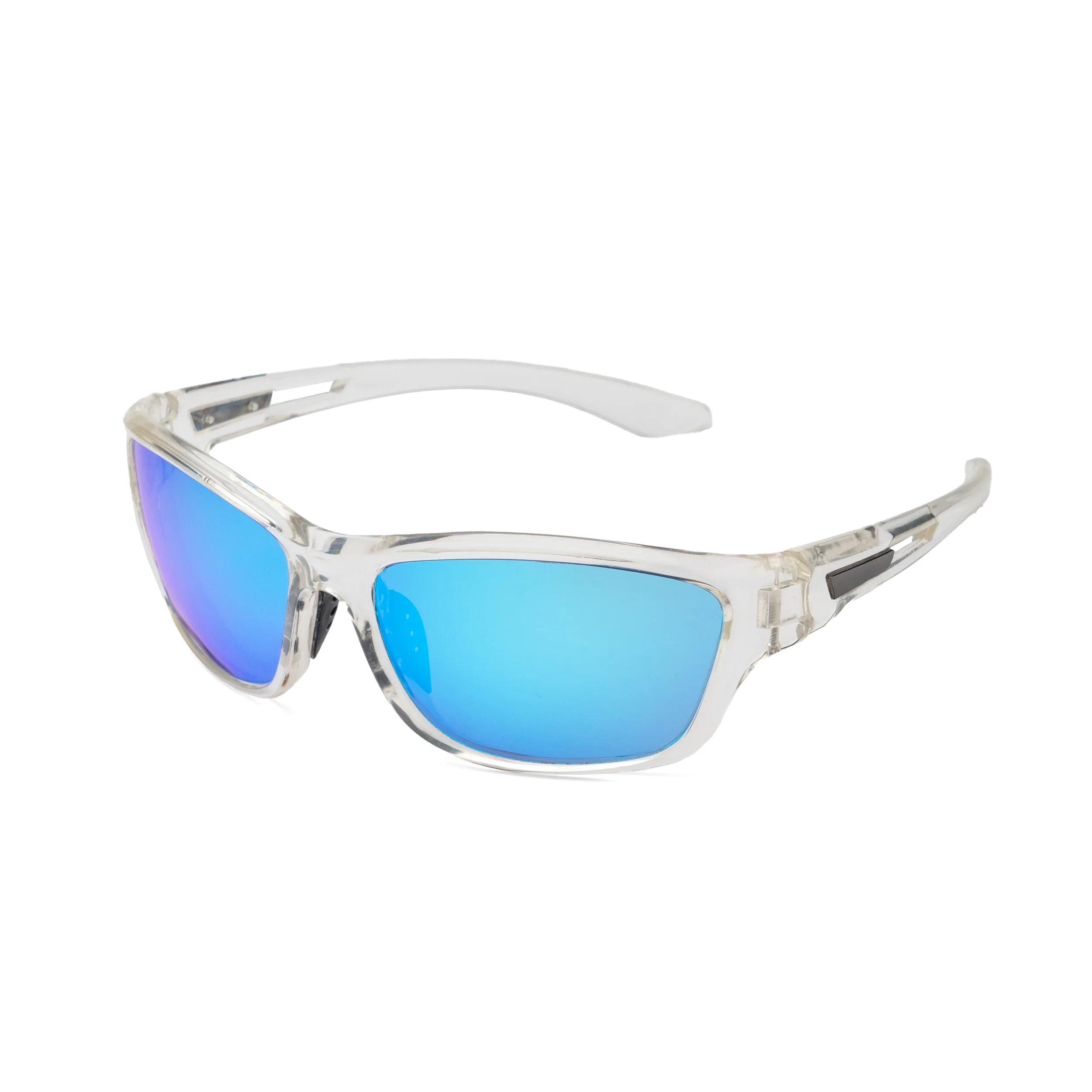 WRAP GLOSSY CLEAR BLUE UV400 HD SUNGLASSES - Image 3