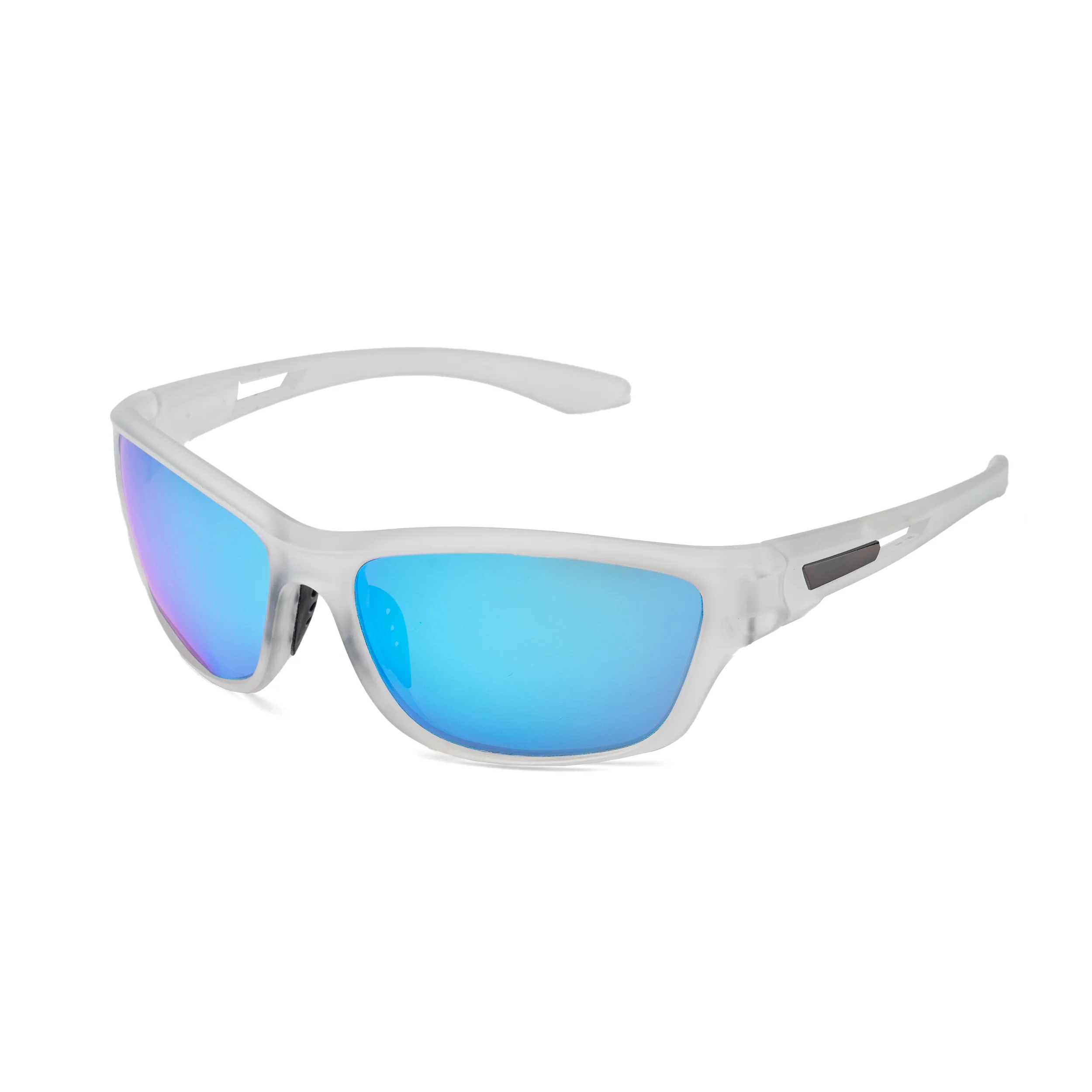 WRAP MATT CLEAR BLUE UV400 HD SUNGLASSES - Image 3